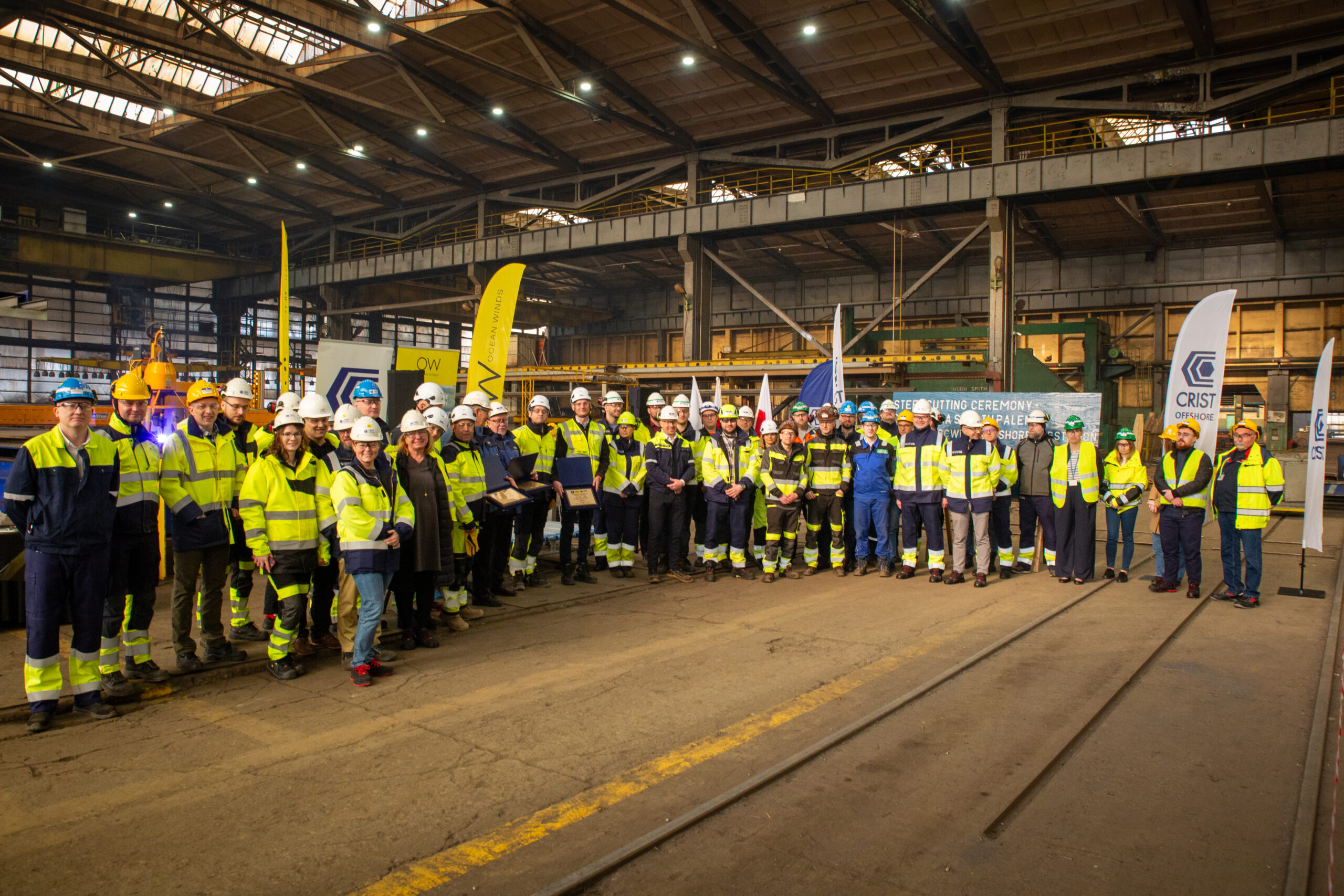 Ceremonia pierwszego cięcia stali w CRIST Offshore